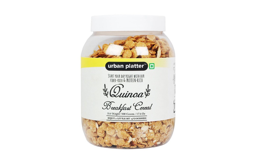 Urban Platter Quinoa Breakfast Cereal    Plastic Jar  500 grams